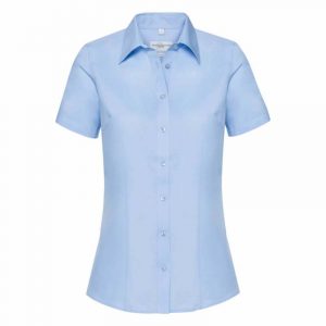 Russell Collection:Ladies Tailored Coolmax Shirt R-973F-0.