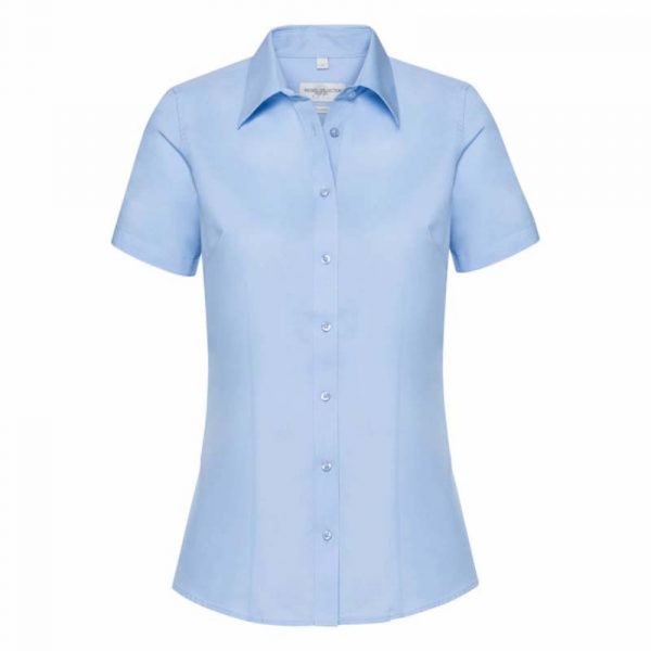 Ladies Tailored Coolmax Shirt kleur Light Blue