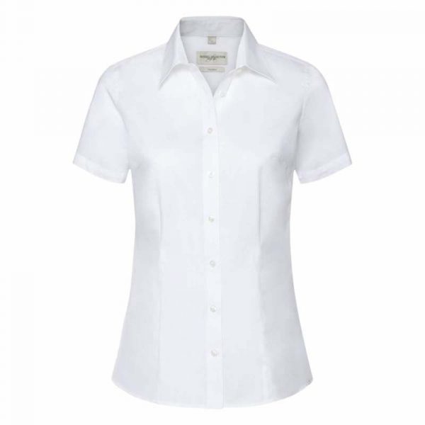 Ladies Tailored Coolmax Shirt kleur White