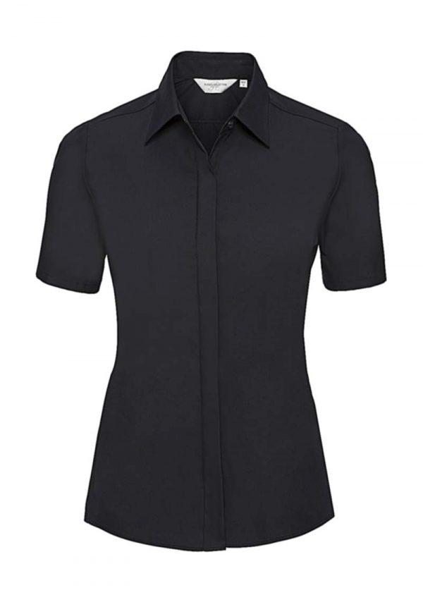 Ladies Ultimate Stretch Shirt kleur Black