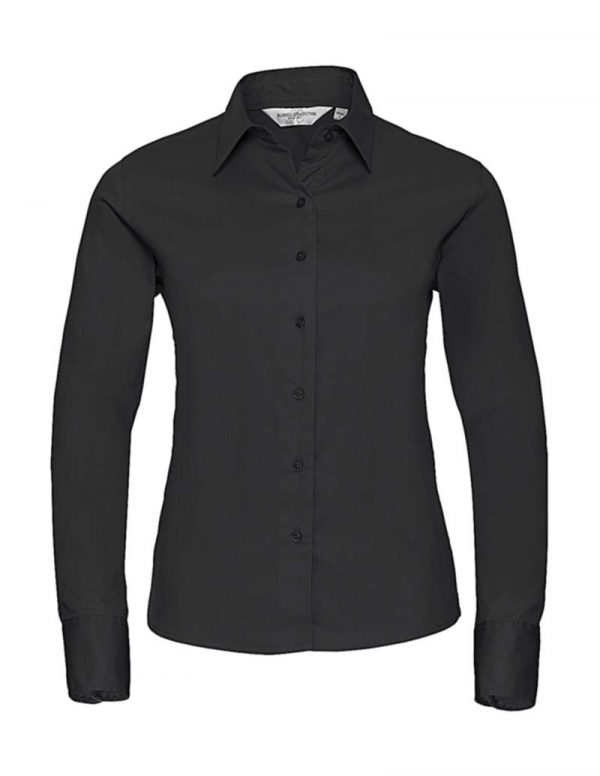 Ladies’ Classic Twill Shirt LS kleur Black