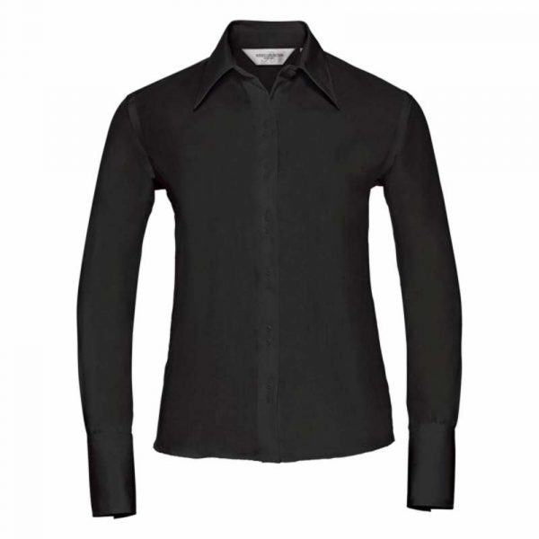 Ladies’ Ultimate Non iron Shirt LS kleur Black