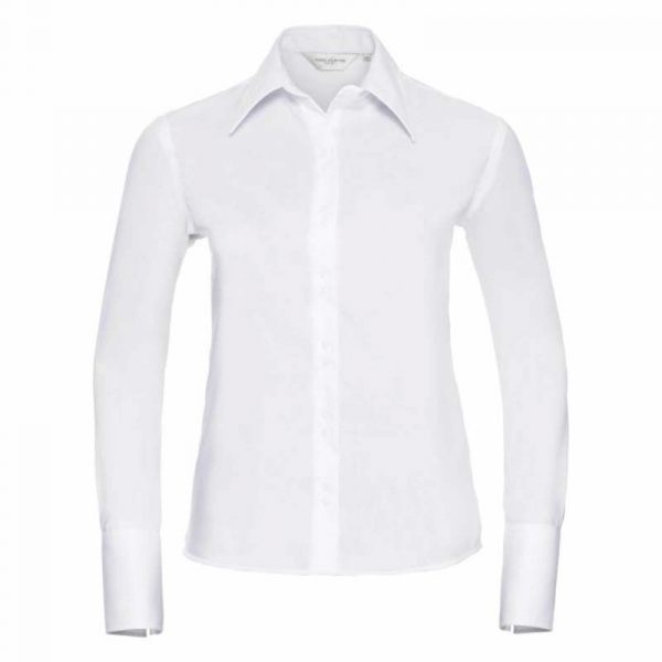 Ladies’ Ultimate Non iron Shirt LS kleur White