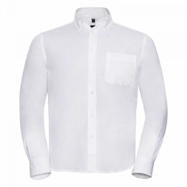Long Sleeve Classic Twill Shirt kleur White