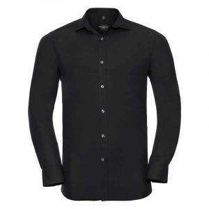 Russell Collection:Men’s LS Ultimate Stretch Shirt R960M-0.