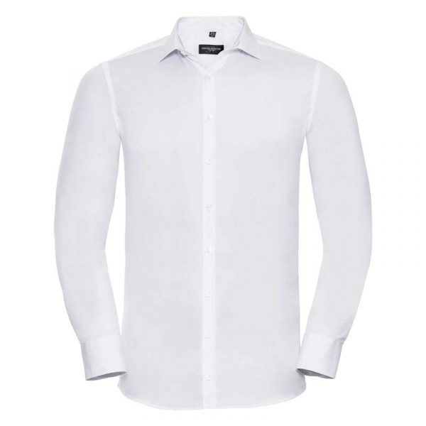 Mens LS Ultimate Stretch Shirt kleur White
