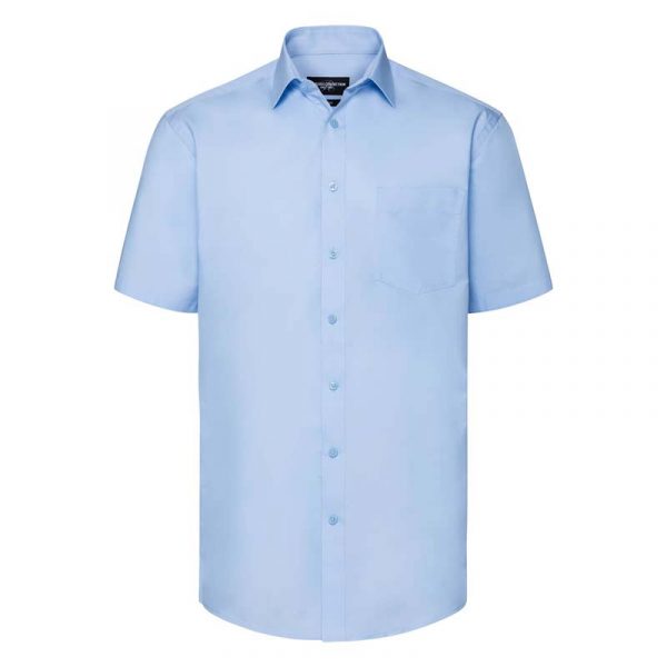 Mens Tailored Coolmax Shirt kleur Light Blue