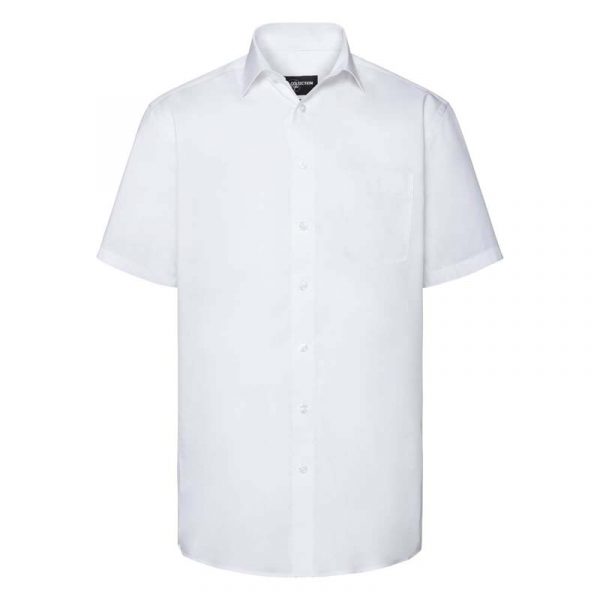 Mens Tailored Coolmax Shirt kleur White