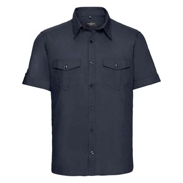 Men’s Roll Sleeve Shirt kleur French Navy