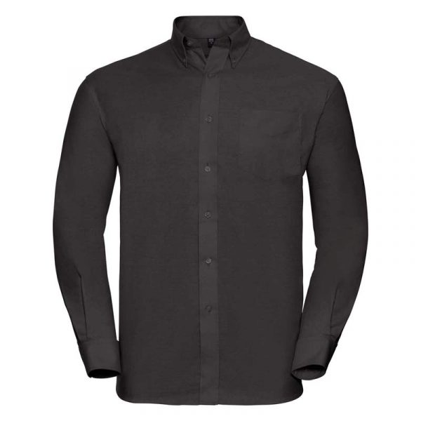 Oxford Shirt LS kleur Black 1