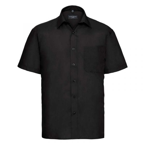 Poplin Shirt kleur Black