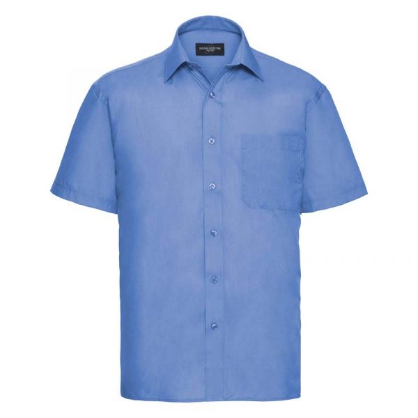 Poplin Shirt kleur Corporate Blue