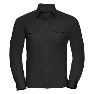 Russell Collection:Roll Sleeve Shirt Long Sleeve R918M-0.
