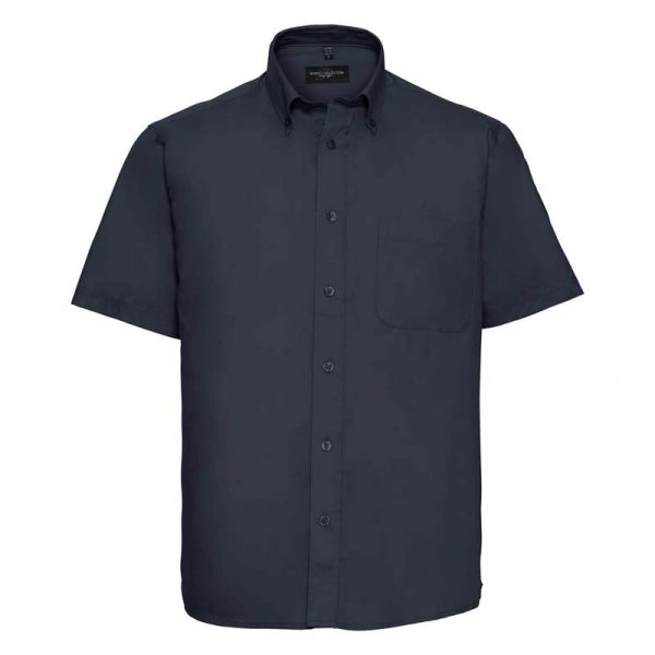 Short Sleeve Classic Twill Shirt kleur French Navy 1