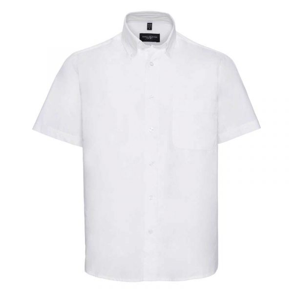 Short Sleeve Classic Twill Shirt kleur White 1