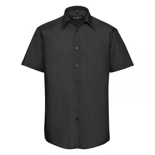 Tailored Poplin Shirt kleur Black