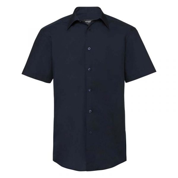 Tailored Poplin Shirt kleur French Navy