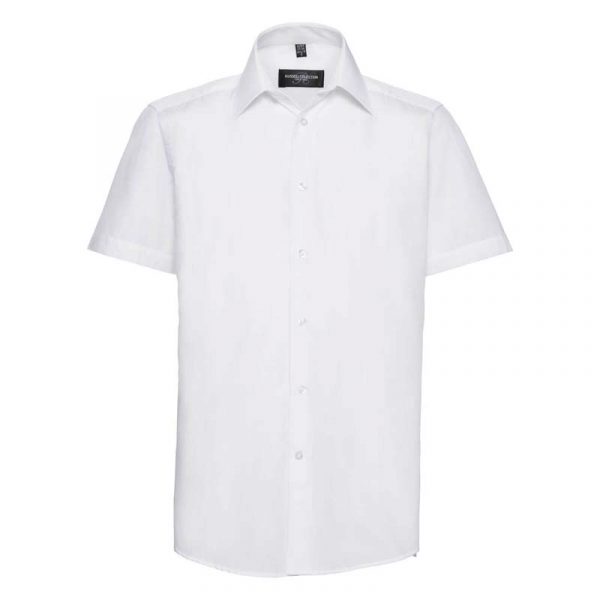 Tailored Poplin Shirt kleur White