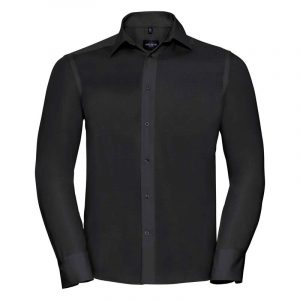 Russell Collection:Tailored Ultimate Non-iron Shirt LS R958M-0.