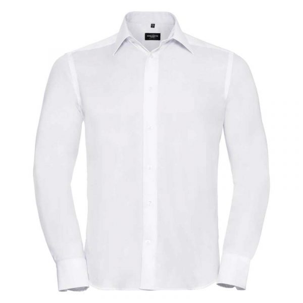 Tailored Ultimate Non iron Shirt LS kleur White