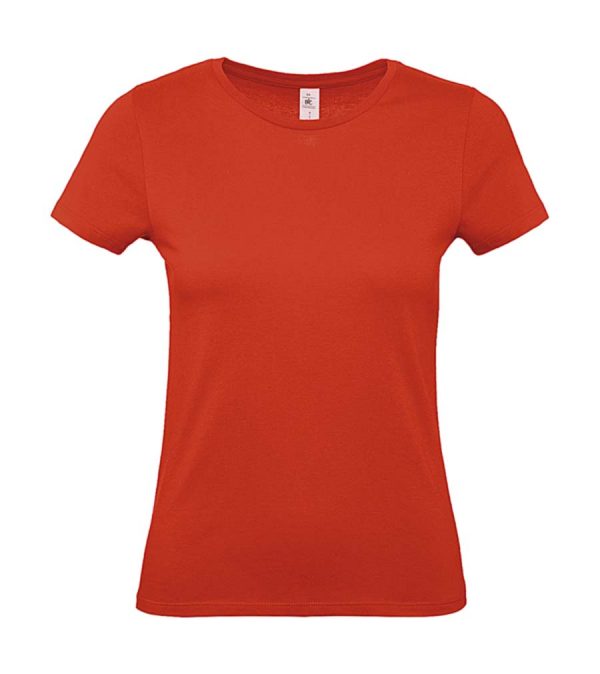 E150 women T Shirt Kleur Urban Kleur Fire Red