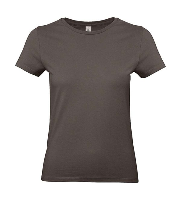 E190 women T Shirt Kleur Brown