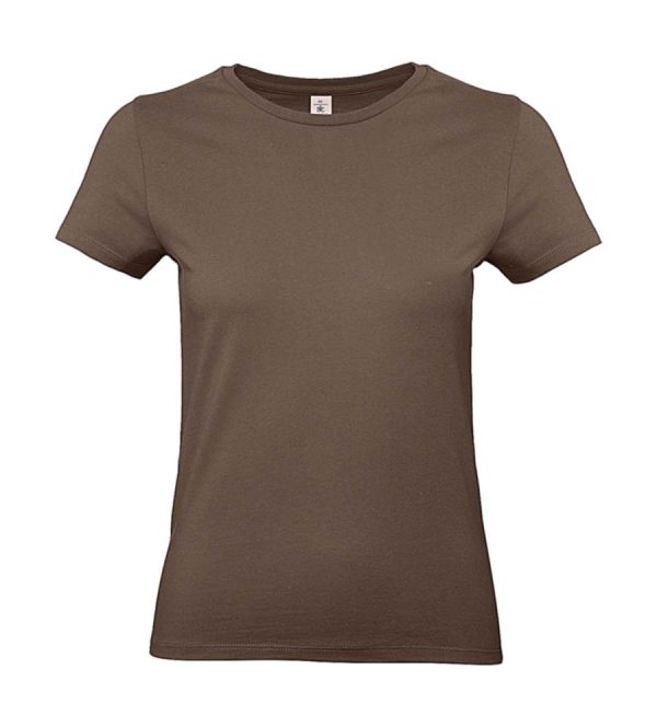 E190 women T Shirt Kleur Chocolate
