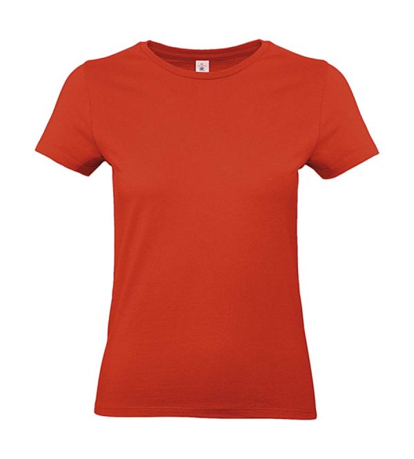 E190 women T Shirt Kleur Fire Red