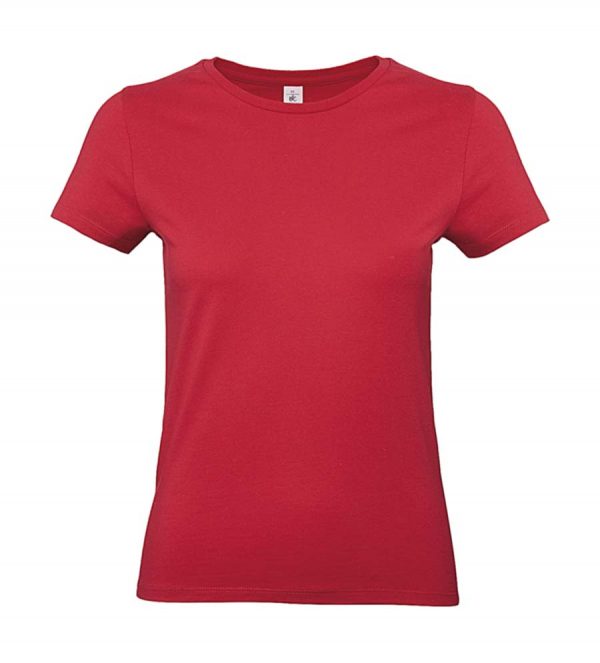 E190 women T Shirt Kleur Red