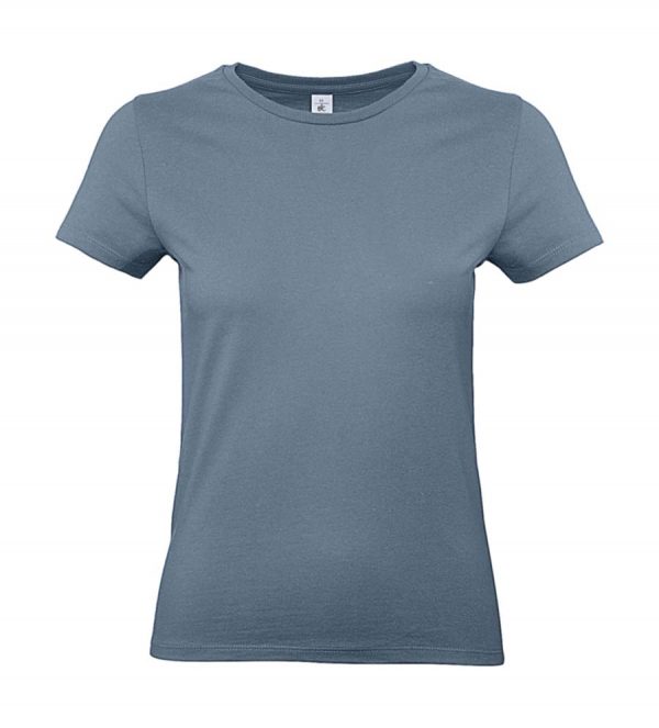 E190 women T Shirt Kleur Stone Blue