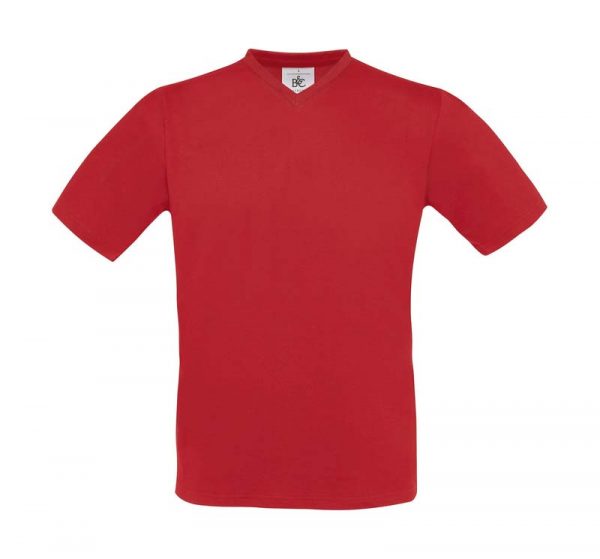 Exact V neck T Shirt Kleur Red