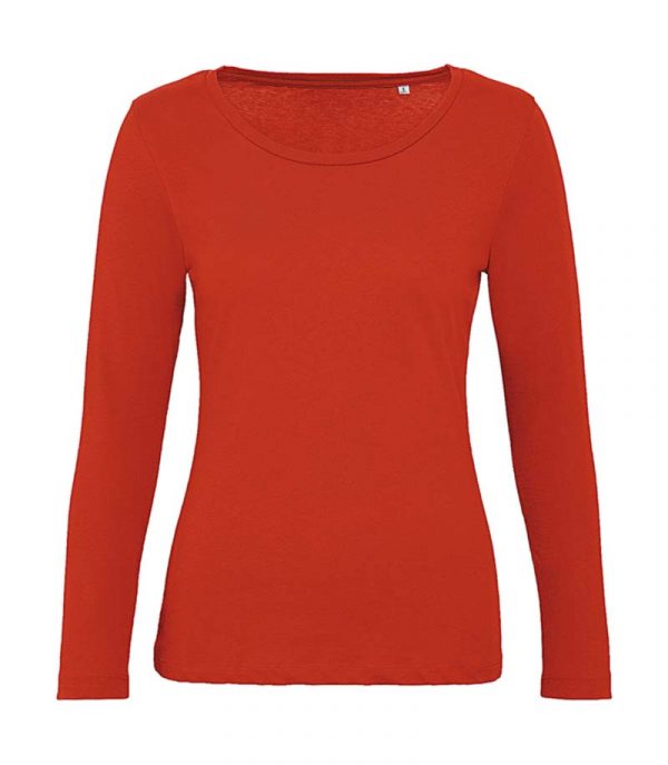 Organic Inspire LSL T women T shirt Kleur Fire Red