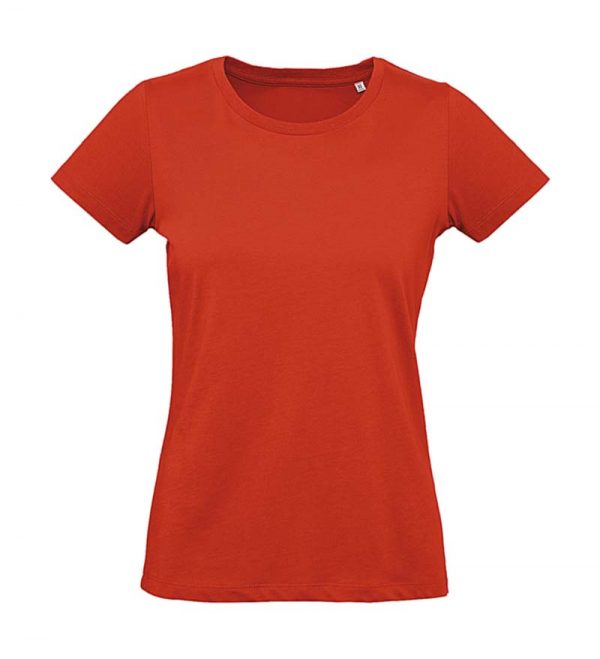 Organic Inspire Plus T women T shirt Kleur Fire Red