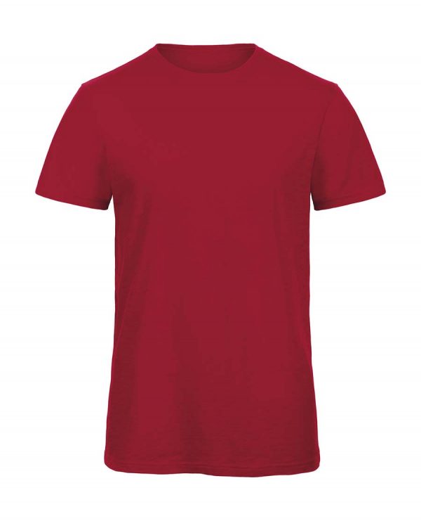 Organic Inspire Slub men T shirt Kleur Chic Red