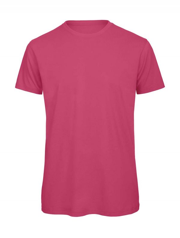 Organic Inspire T men T Shirt Kleur Fuchsia