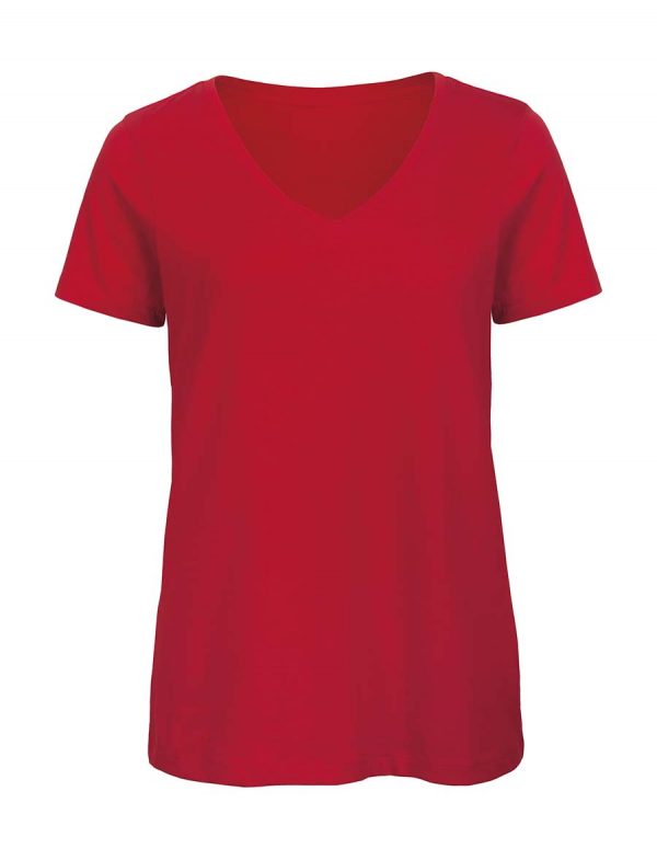 Organic Inspire V women T Shirt Kleur Red