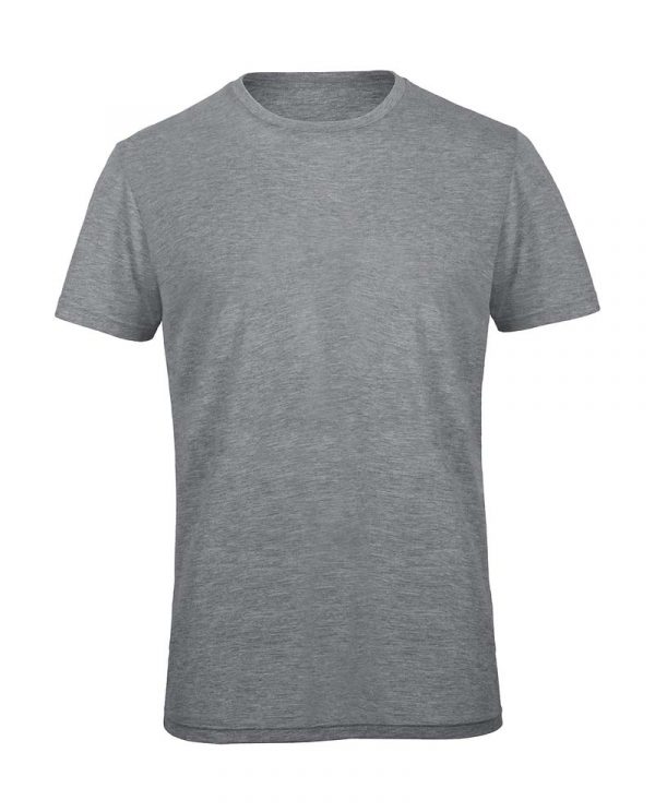 Triblendmen T Shirt Kleur Heather Light Grey