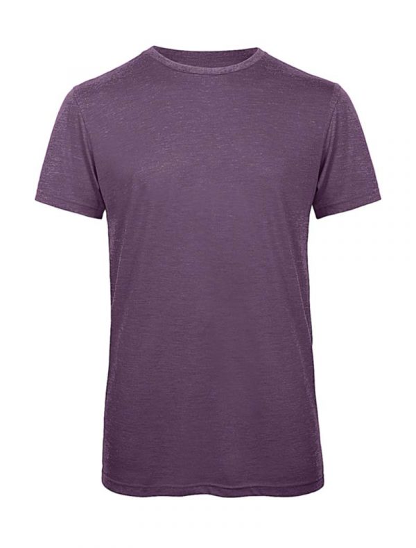 Triblendmen T Shirt Kleur Heather Purple