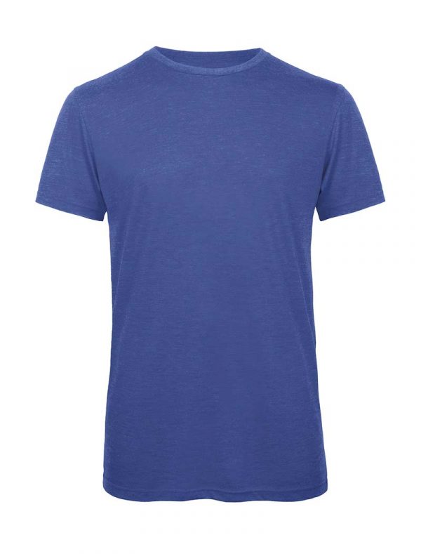 Triblendmen T Shirt Kleur Heather Royal Blue