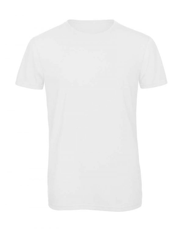 Triblendmen T Shirt Kleur White