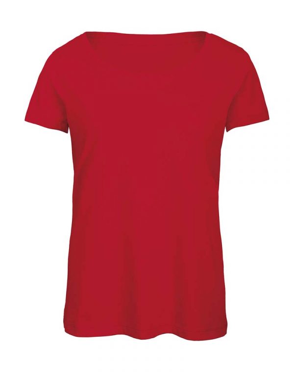 Triblendwomen T Shirt Kleur Red