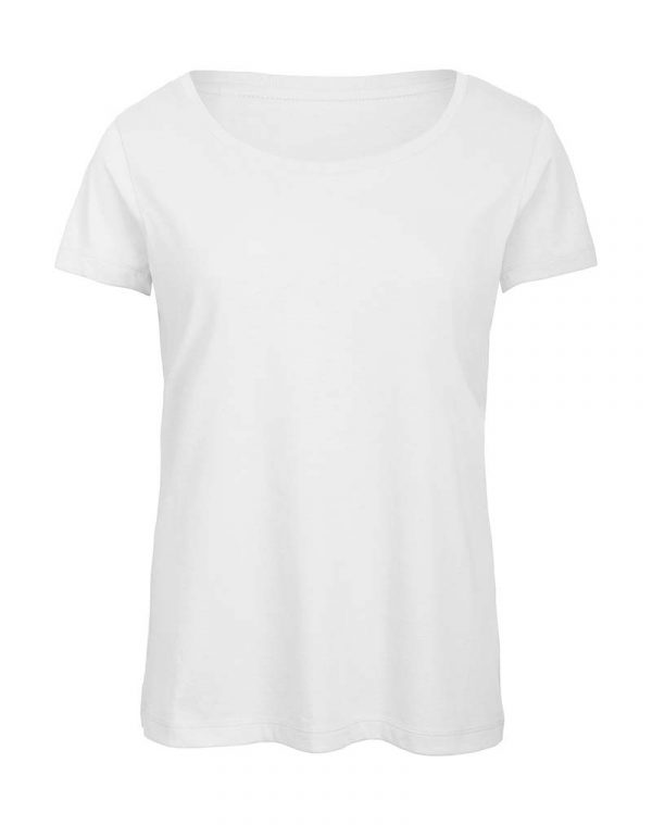 Triblendwomen T Shirt Kleur White