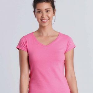 Gildan:Gildan Ladies Softstyle® V-Neck T-Shirt.