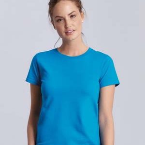 Gildan:Premium Cotton Ladies’ T-Shirt.
