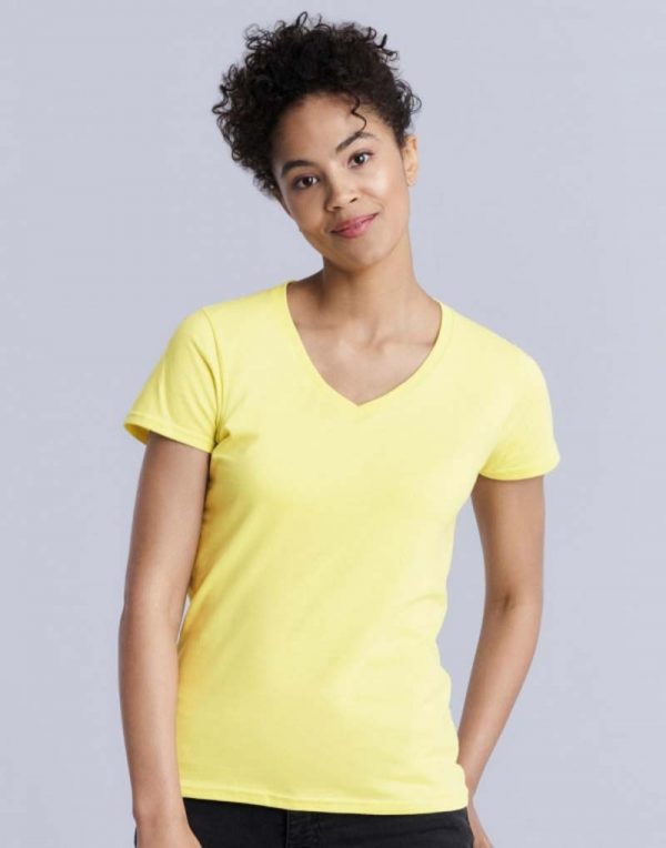 144.09 Premium Cotton Ladies V Neck T Shirt Promo