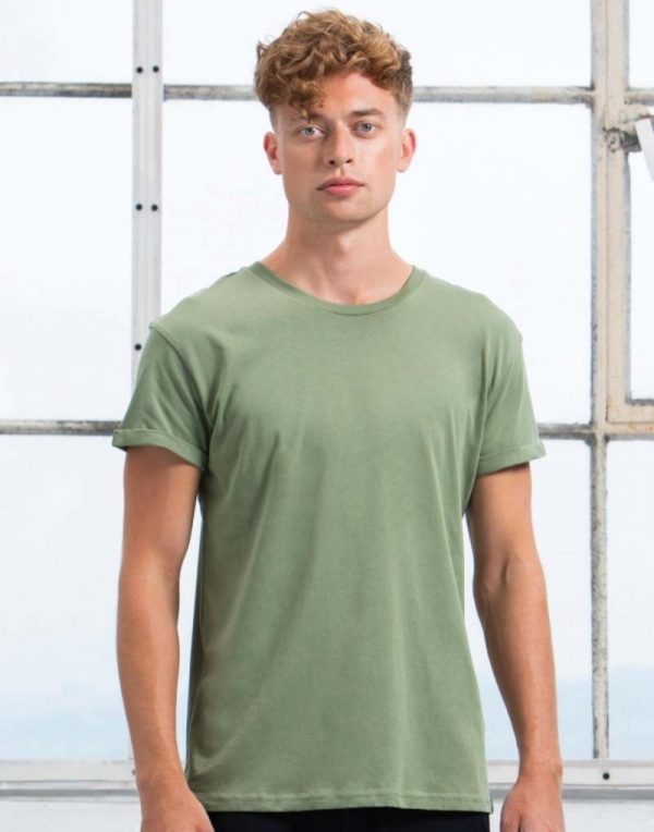 147.48 Mens Organic Roll Sleeve T Promo