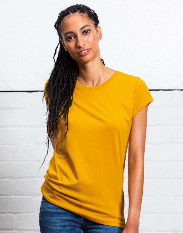 148.48 Womens Organic Roll Sleeve T Promo