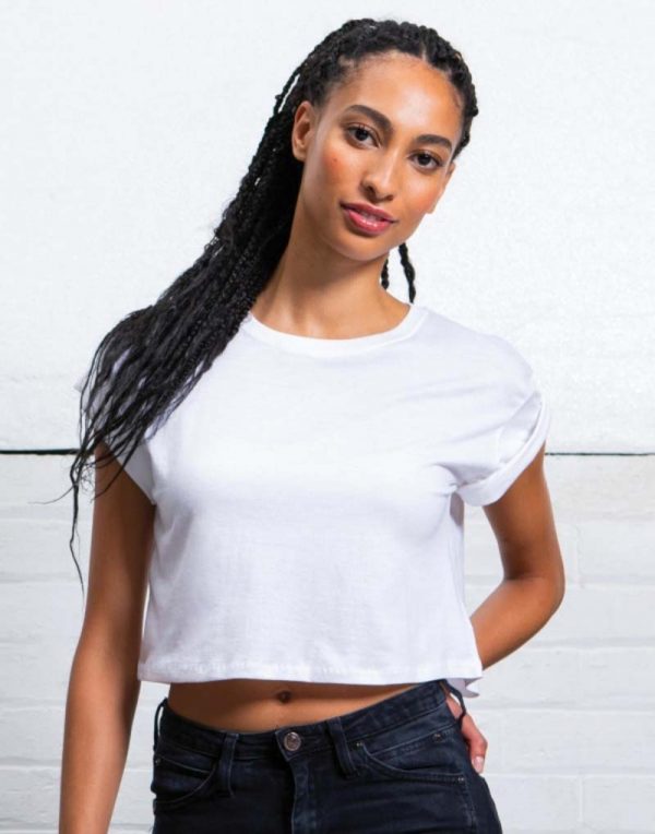 163.48 Womens Organic Crop Top T Promo