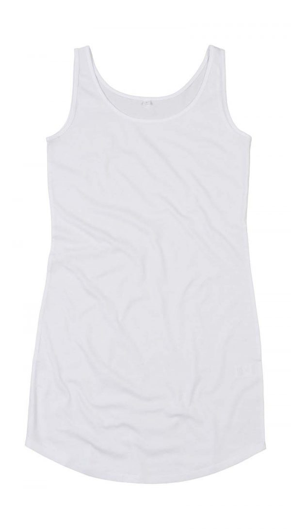 Curved Vest Dress Kleur White