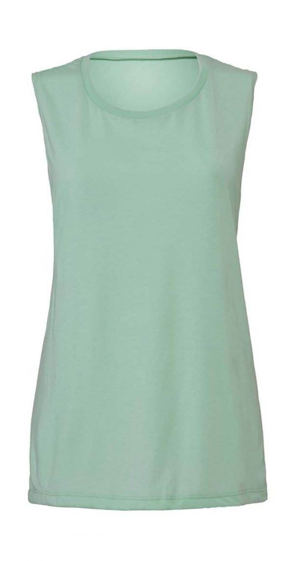 Flowy Scoop Muscle Tank Top Kleur Mint